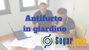 antifurto nel giardino di casa